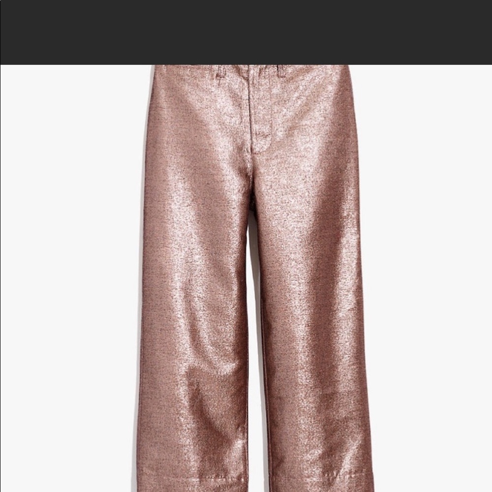 Madewell metallic wide leg pants - Picture 2 of 7